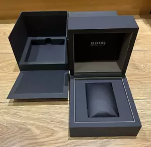 Genuine Original Swiss Rado Presentation Watch Box Case Complete Set - Picture 1 of 8