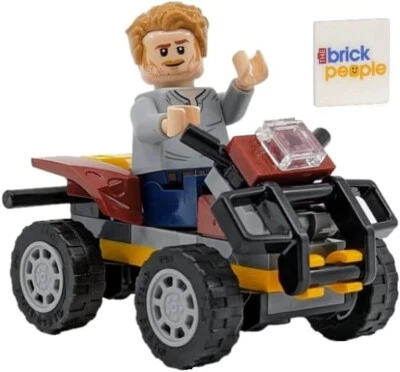 LEGO Jurassic World: Owen Grady Minifigure with Quad ATV - Image 1 of 4
