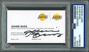 Jeanie Buss SIGNIERT Visitenkartenbesitzer CEO Los Angeles Lakers Autogramm authentisch PSA - Bild 1 von 2