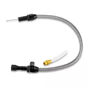 CHEVY GM LS1 LS SWAP 4L60E FLEXIBLE TRANSMISSION DIPSTICK - FIREWALL MOUNT - Foto 1 di 7