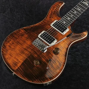 Paul Reed Smith(PRS) 2023 Custom 24 Orange Tiger Pattern Thin Neck w/hard case - Picture 1 of 11