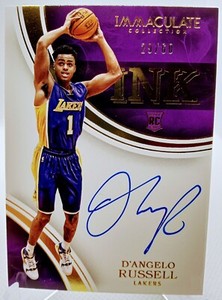 2015-16 Immaculate Ink Rookie Autograph- D'Angelo Russell /60 Lakers Wolves!
