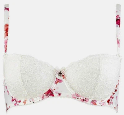 Aubade Charme d'Eden 38C Half Cup bra and XL Thong set - Image 1 of 4