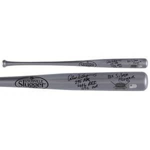 Alex Rodriguez Yankees Signed Silver Slugger Logo Louisville Bat w/Inscs - LE 5 - Picture 1 of 3