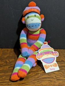 Monkeez Seasons of Cannon Falls - Chaussette tricotée singe IZZY avec étiquette à accrocher originale - Photo 1/11