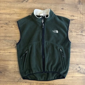 VTG Y2K The North Face Vest Green Full Zip Pockets - Men’s Medium/Small - Picture 1 of 9