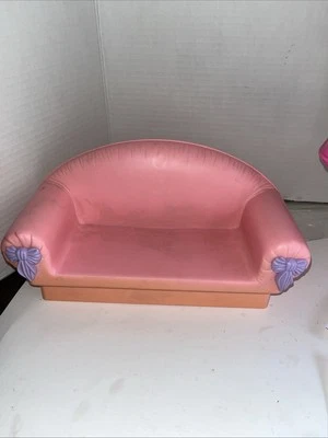 Barbie Pink Magic Sofa Faded  Preowned For Doll Coach  1992 - Image 1 of 4