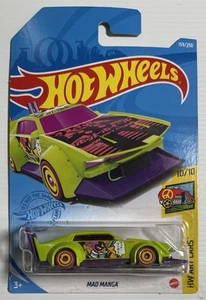 Hot Wheels MAD MANGA HW Art Cars Green Drag Car 159/250 2021 Long Card - Picture 1 of 3