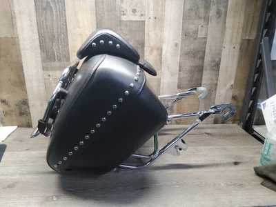 Compartimento de almacenamiento Harley Davidson Softail de cuero Tour Pak liberación rápida Foto 1 de 4