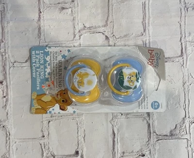 Disney Baby Lion King Simba 2-pack Pacifiers w/cover  NEW NIP  Foto 1 de 2