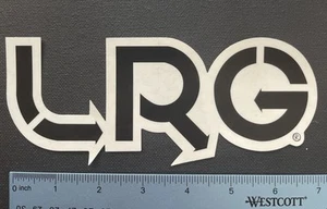LRG LIFTED RESEARCH GROUP Black White Sticker Decal Skate Snow Surf New - Picture 1 of 3