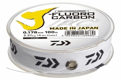 Daiwa J-Fluorocarbon Transparent 50m & 100m Fluoro Leader Fluorocarbon Line - Image 1 of 2