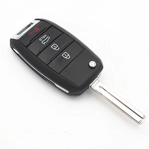 Remote For Kia Soul Forte Optima Sorento 4 Buttons Folding Key Shell Case Fob - Picture 1 of 6