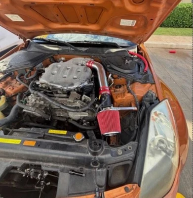 KIT SISTEMA FILTRO ADMISIÓN AIRE INFINITI G35 FX35 2003-2006 3.5L V6 (ROJO) Foto 1 de 4