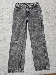 Vintage Levi's Black Tab Jeans Size 8 24x22 BOYS YOUTH Skinny Straight Leg  - Picture 1 of 10