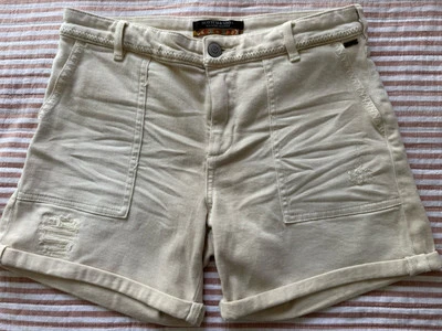 Scotch & Soda Maison Scotch Women’s Sz:26 Distressed Shorts Zip Mid Rise Pockets - Image 1 of 4