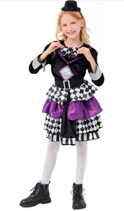 Niña Sombrerero Loco Oscuro Alicia en el País de las Maravillas Halloween, Juegos con disfraces, Vestir, Disfraz - Imagen 1 de 3