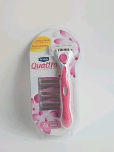 Schick Quattro for Women Razor + 4 Cartridges - Value Pack - New - Picture 1 of 2