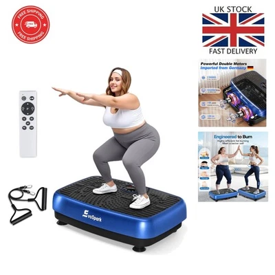 Vibration Plate for Home Fitness - 450 lbs Capacity, Remote Control, 12 Magnets - Image 1 of 4