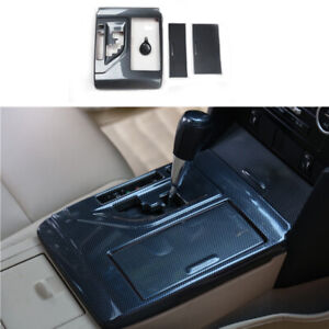 Black wood grain Interior Gear Shift Frame Cover Trim For Toyota Camry 2012-2017 