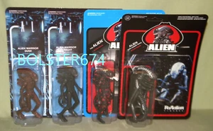 ALIENS DUSK MIDNIGHT BLOODY METALLIC SET of 4 ReAction Super7 3.75" Xenomorph - Picture 1 of 24