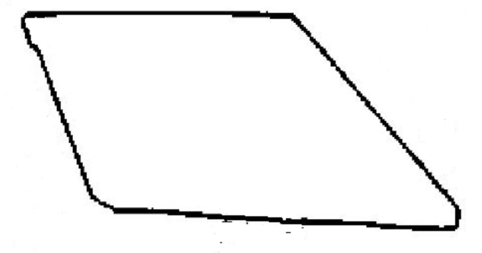 Fits Subaru DL GL GL-10 85-89 4 Door Stn Wagon Passenger Side Rear Door Glass - Image 1 of 1