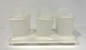 Juego completo de 19 piezas Tupperware vintage 6 moldes para paletas más bandeja #345 Tup Pops - Imagen 1 de 17