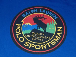 RALPH LAUREN  POLO SPORTSMAN  POLO COUNTRY  COOKIE PATCH  T SHIRT SMALL - Picture 1 of 4