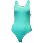 Gymshark Womens Horizon Mesh Back Swimsuit, Hyper Mint, X-Small