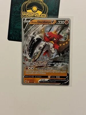 Hisuian Decidueye V 083/189 2022 World Championships Astral Radiance Variant B - Image 1 of 2