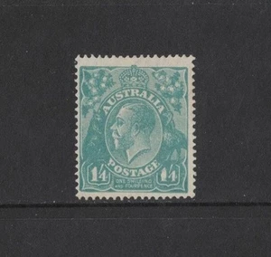 1927 Australia Stamps KGV 1/4 green blue SG 93 variety thick one Rare MLH - Picture 1 of 2