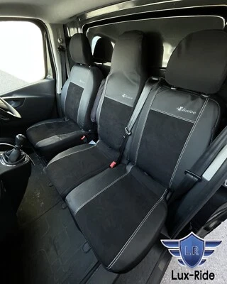 FUNDAS DE ASIENTO A MEDIDA PARA RENAULT MASTER 2014-2023 ART. CUERO Y ALICANTE Foto 1 de 4