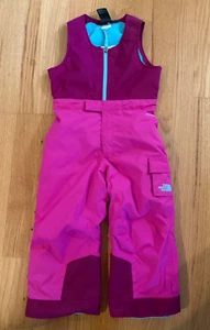 Pantaloni da neve North Face bavaglini da neve Dryvent bambino taglia 3T rosa acqua - Foto 1 di 14