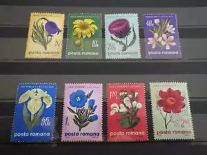 8x Briefmarken RUMÄNIEN ROMANIA 1970 postfrisch postfrisch ** Flowers Mi: 2824 2831 (2517 2524) - Bild 1 von 1
