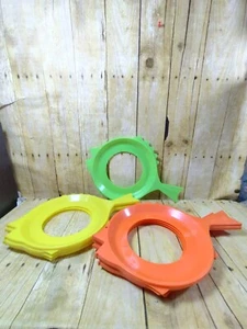 Lote De 8 Soportes Para Platos De Papel Plástico SERVA-PLATE De Colección Oro Naranja Grern - Imagen 1 de 6
