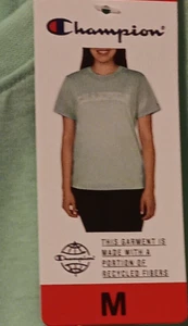 Champion Damen M Kurzarm Rundhals T-Shirt Recycled Earth Friendly Neu mit Etikett - Bild 1 von 6