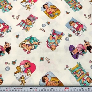 Vintage Children Memories by Beth Bruske David Textiles Cotton by the HALF YARD - Picture 1 of 2