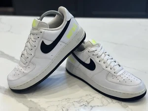 Nike AIR FORCE 1 JUST DO IT White Volt Men’s UK 6.5 EUR 40.5 DJ6878 100 - Picture 1 of 14