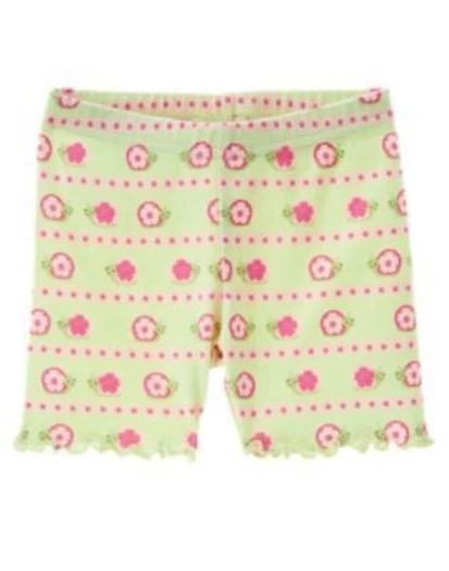 GYMBOREE HADAS JARDÍN VERDE CLARO CARACOL FLOR BICICLETA PANTALONES CORTOS 3 6 12 18 2 3 4 NUEVO CON ETIQUETAS Foto 1 de 1