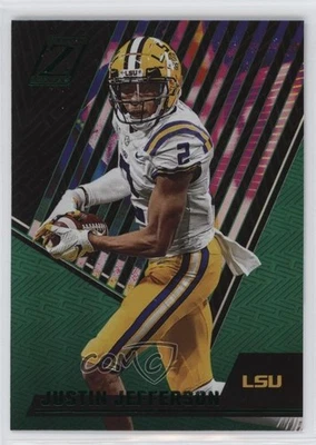 2023 Panini Chronicles Draft Picks Zenith Green Justin Jefferson #19 - Image 1 of 2
