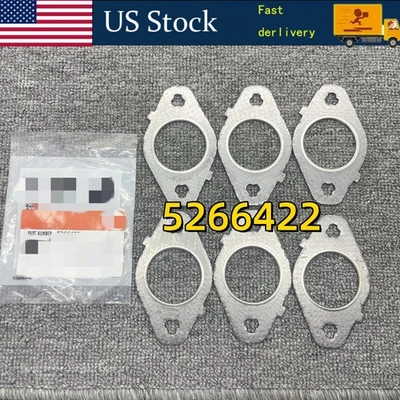 6x Juntas de colector de escape 5266422 aptas para Dodge Ram Cummins 1998-15 5,9 L 6,7 L Foto 1 de 4