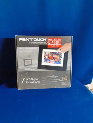 PANDIGITAL PANTOUCH 7" LCD DIGITAL PHOTO FRAME TWO FRAMES 1GB MEMOMY SD CARD REM - Image 1 of 2