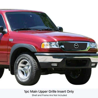For Mazda B2300 2006-2010 APG 1-Pc Black 8x6 mm Horizontal Billet Main Grille Foto 1 de 4