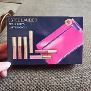 Estee Lauder Art Of Gloss Set With Make Up Case Pure Color Gloss Set of 6 Macy's - Picture 1 of 6