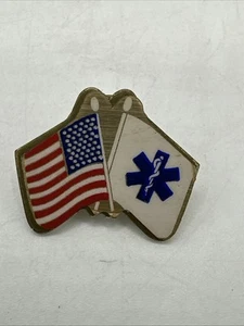 Rare/VTG American Flag & Medical Flag Pin- Lapel, Tie, Hat - Picture 1 of 5