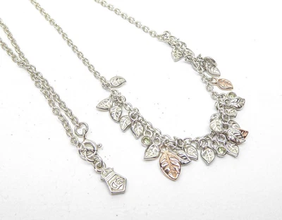 Collar Clogau Oro, Plata y Oro Rosa Peridoto Awelon Cadena 18" Foto 1 de 4