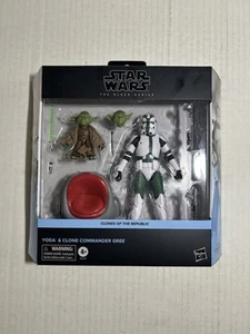 Star Wars Black Series Yoda y Clone Commander Gree paquete de 2 exclusivo de Disney - Imagen 1 de 2