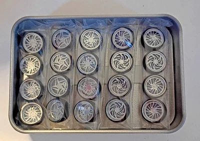 RUEDAS DE ALEACIÓN PERSONALIZADAS 5 JUEGOS COMO EN LA FOTO CABE EN HOT WHEELS 83 SILVERADO 1/64 Foto 1 de 4