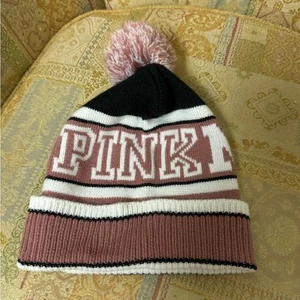 Pink nation winter beanie/cap pink and black - Picture 1 of 3