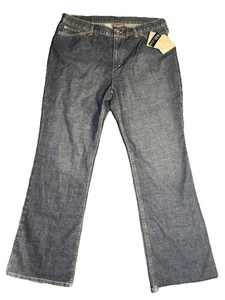 Jones New York Signature Stretch Blue Flare Jeans Womens Size 14 Bootcut Pants - Picture 1 of 10